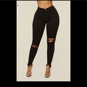 Mid rise skinny jeans